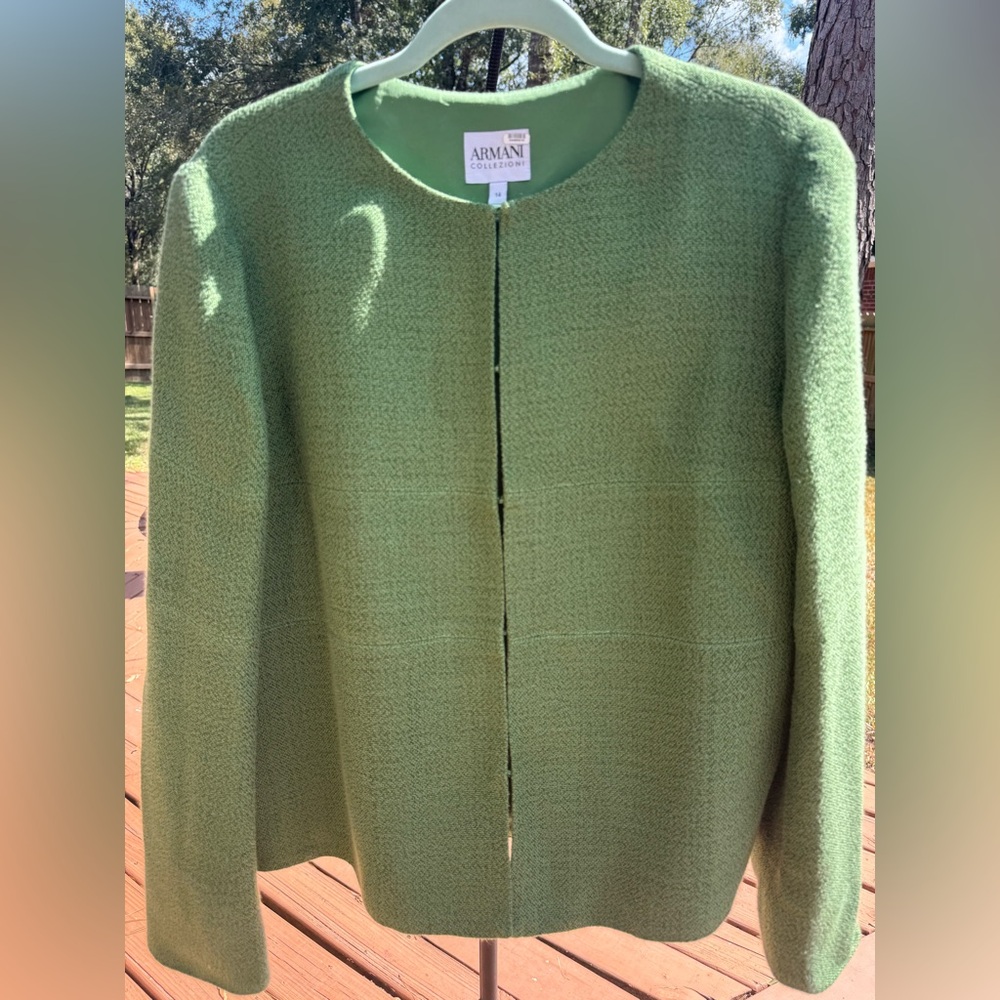Armani Collezioni Mint Green Fabric